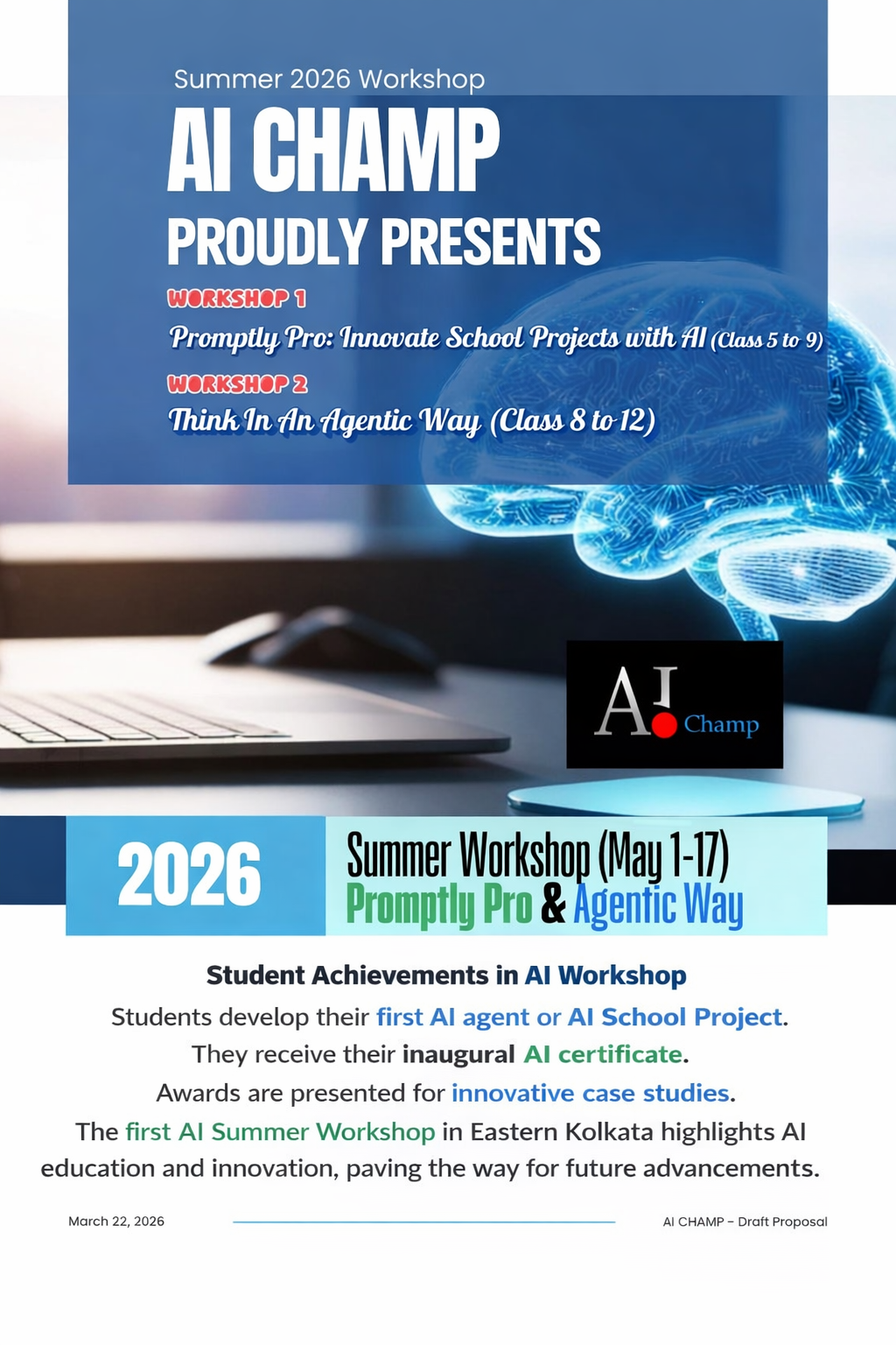 AI Champ Workshop 1 — Summer 2026